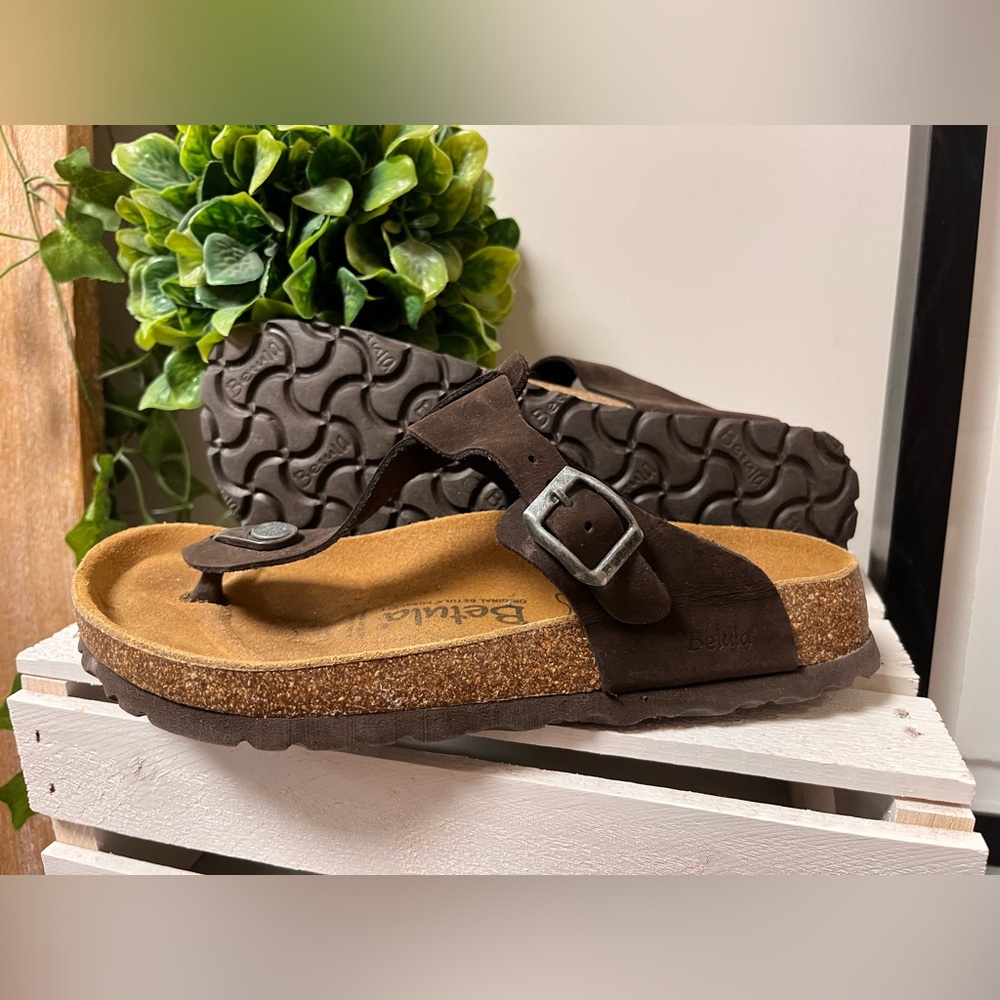 Brown Leather Birkenstocks
